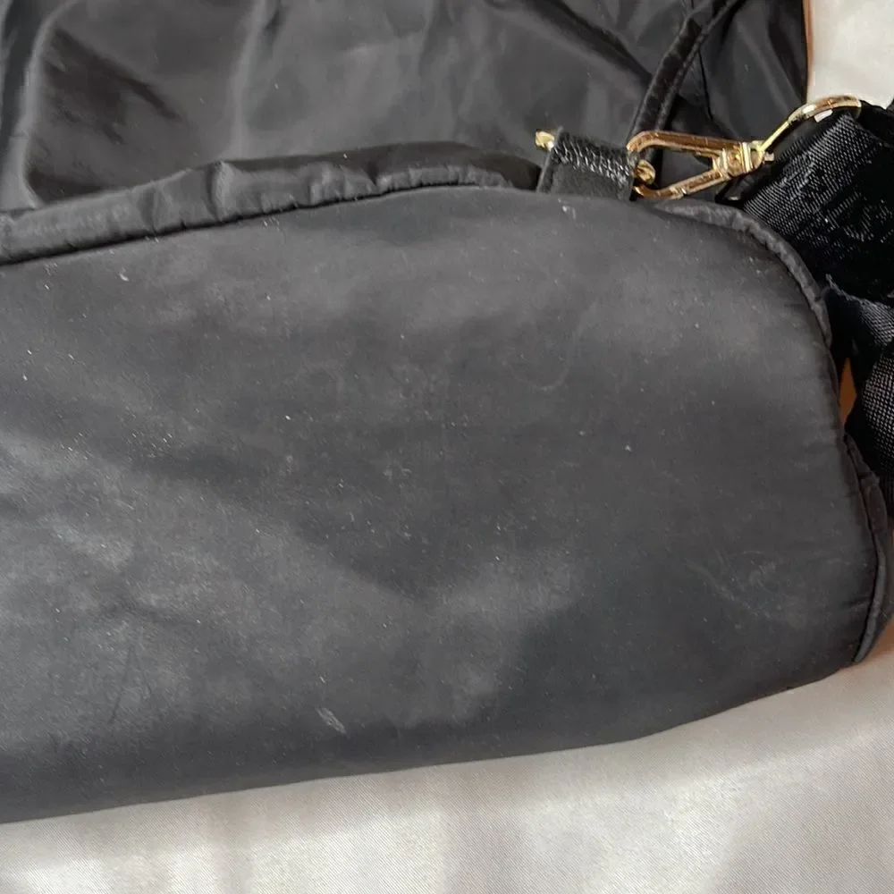Steve Madden Brue Black Tote Bag.